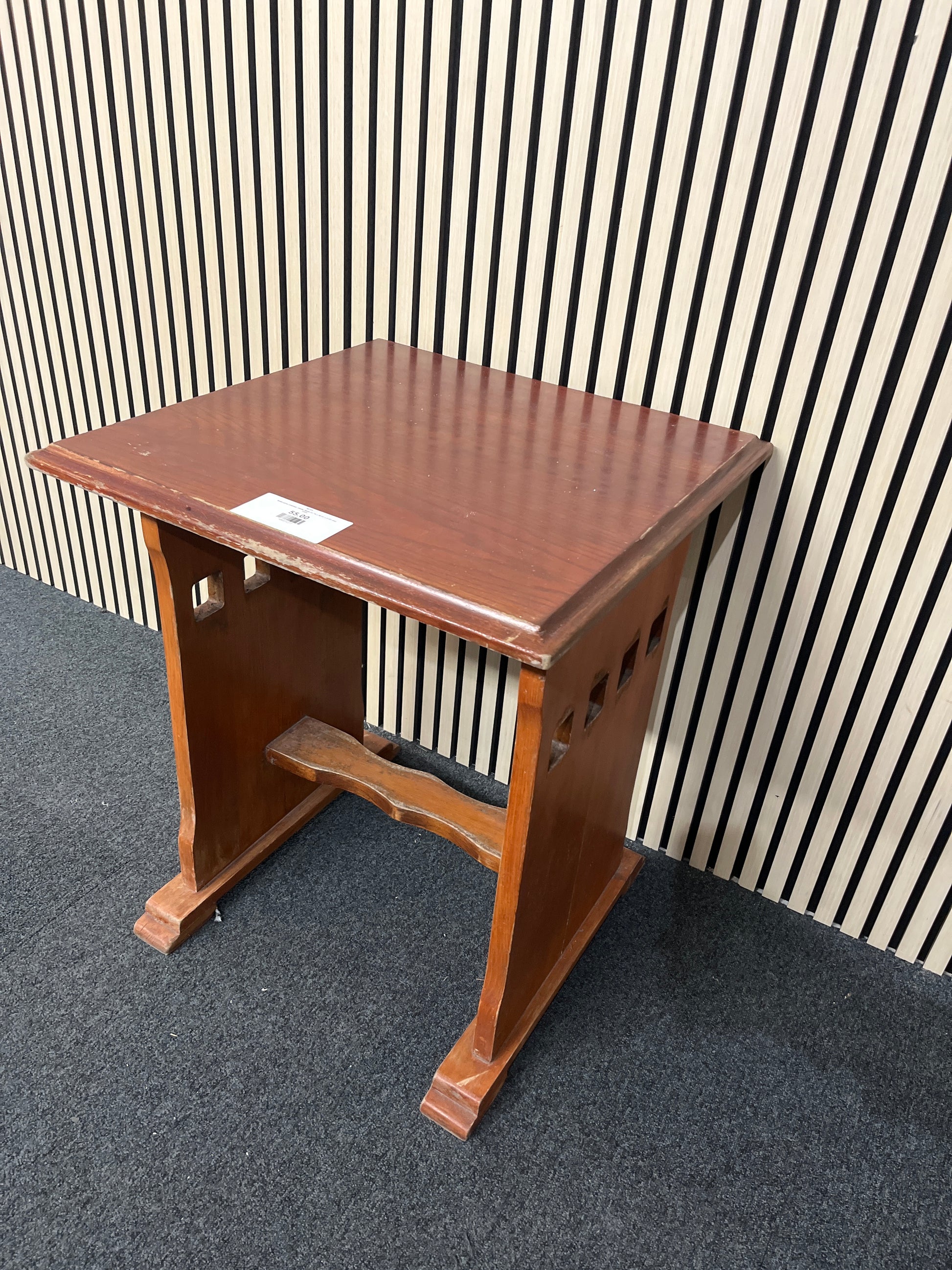Solid pine stained  study desk (H 74 x W 61 x D 61 cm) 3325