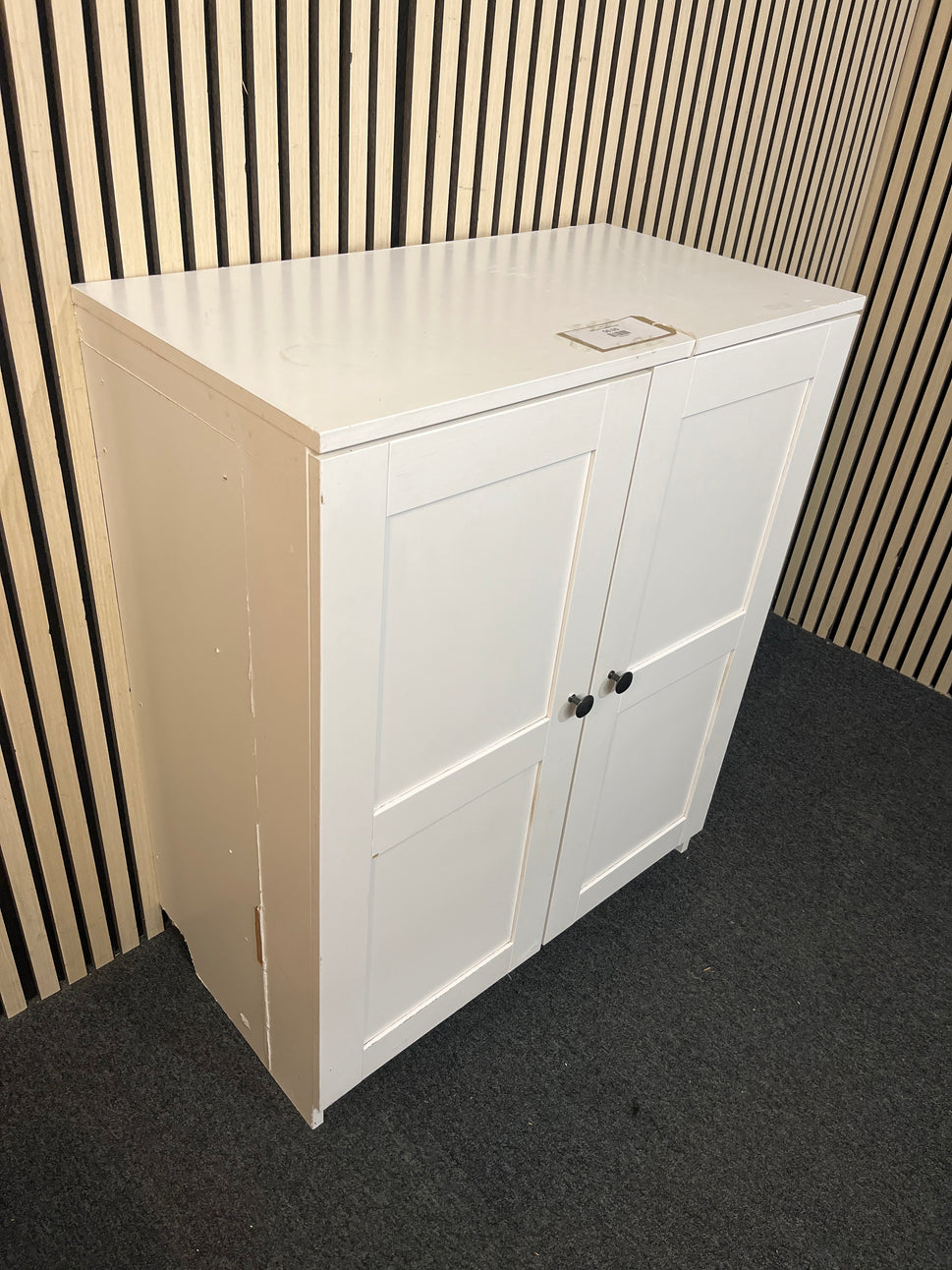 White painted wooden tv unit 2226