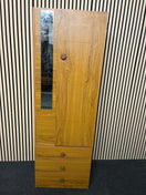 Switch Tall Teak laminate 1 door 3 drawer wardrobe with mirror (H 178 x W 58 x D 46 cm) 2325 2 image