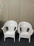 Switch Lloyd loom Wicker arm chair in white 3325 2 image
