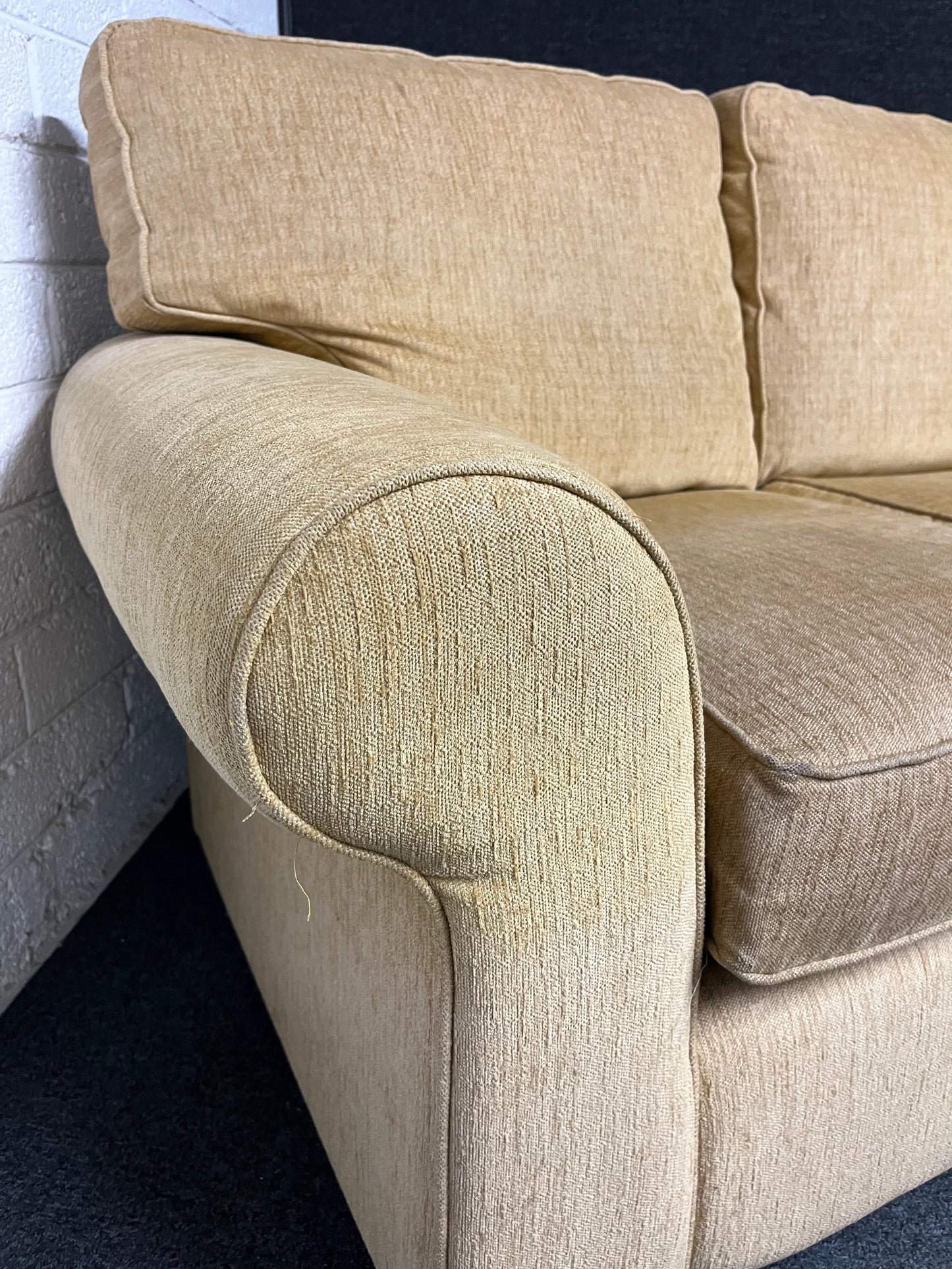 Cream fabric 2 seater sofa  1225