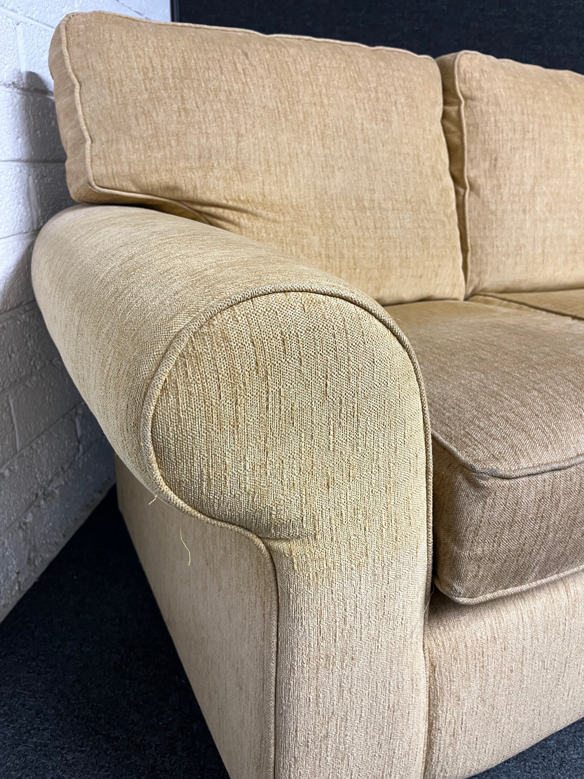 Cream fabric 2 seater sofa  1225