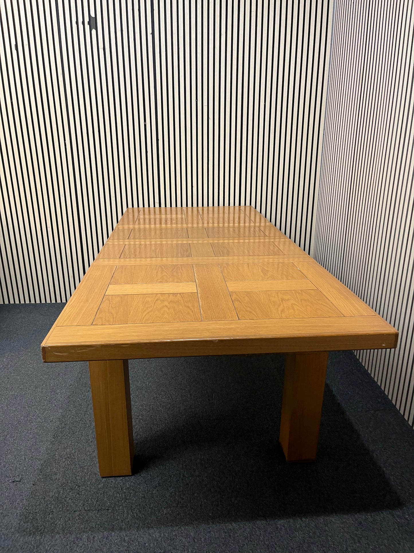 Solid oak extendable dining table (L 140 - 210 x W 90 cm) 3126