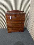 Mahogany 4+2 drawer chest of drawers (H 112 x W 88 x D 40 cm)  44685