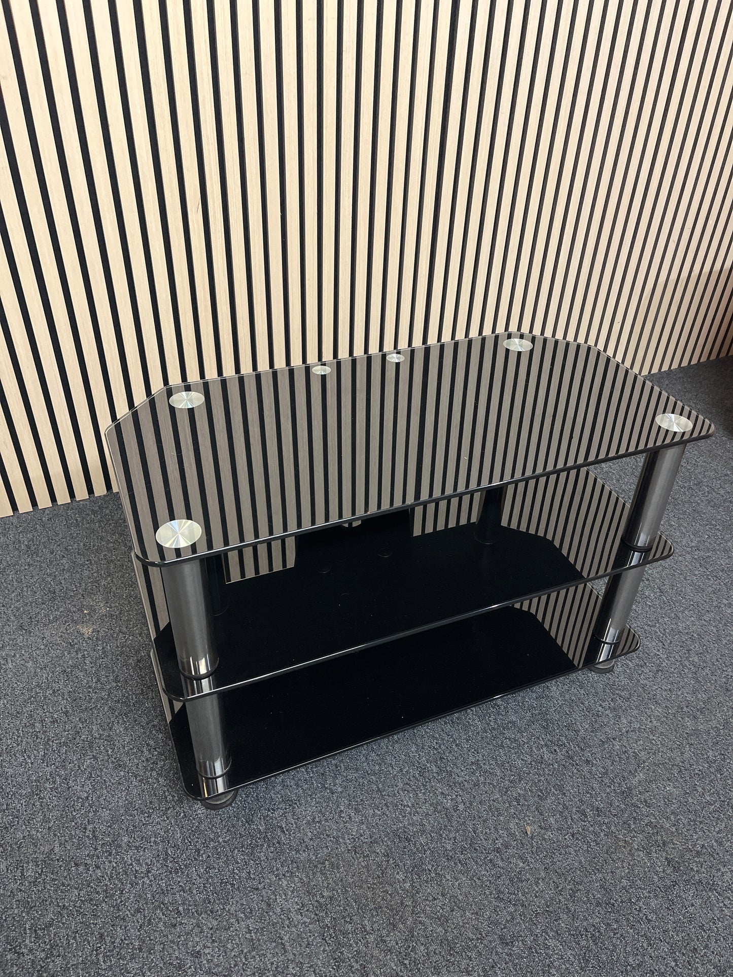 black glass tv unit(L x 80 W x 40 H x 50 cm)