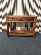 Mahogany 3 drawer bedside locker matching (SET OF 2)  44780