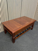 Switch Solid teak large low rectangular coffee table with drawer (H 45 x W 110 x D 60 cm) 3126 2 image