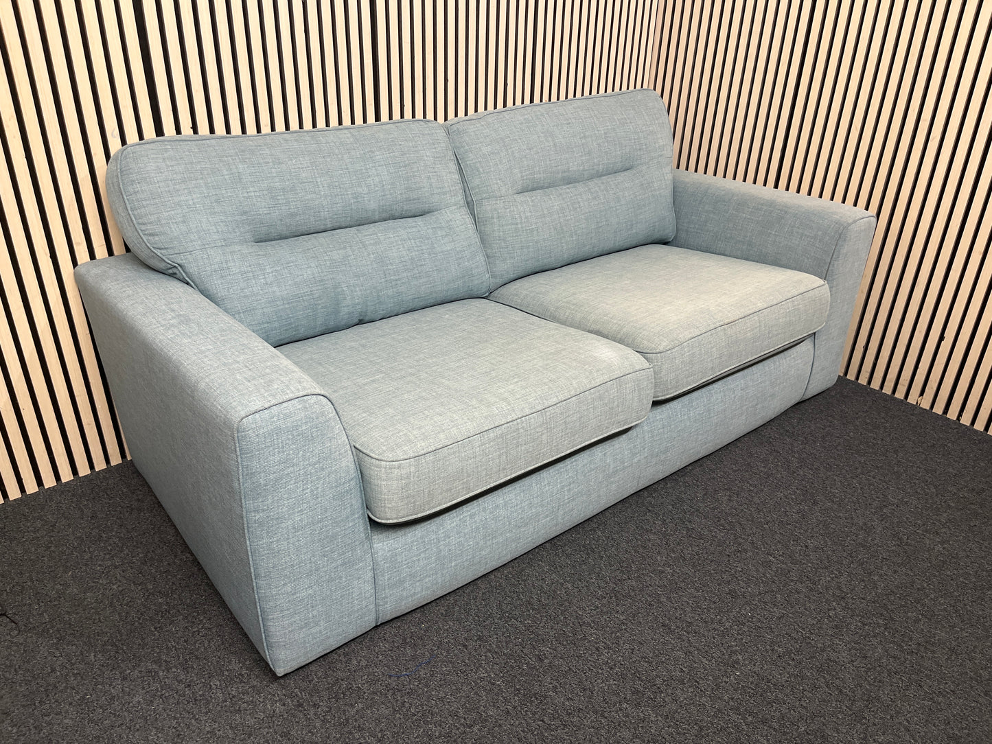 Two-seater sofa in teal fabric sofa suite  44236