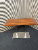 Switch Low double metal base - solid wood top 110 cm x 60 x 75 cm high 1126 2 image