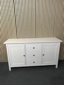 Switch White painted 2 door 3 drawer sideboard (H 89 x W 158 x D 48 cm) 1425 2 image
