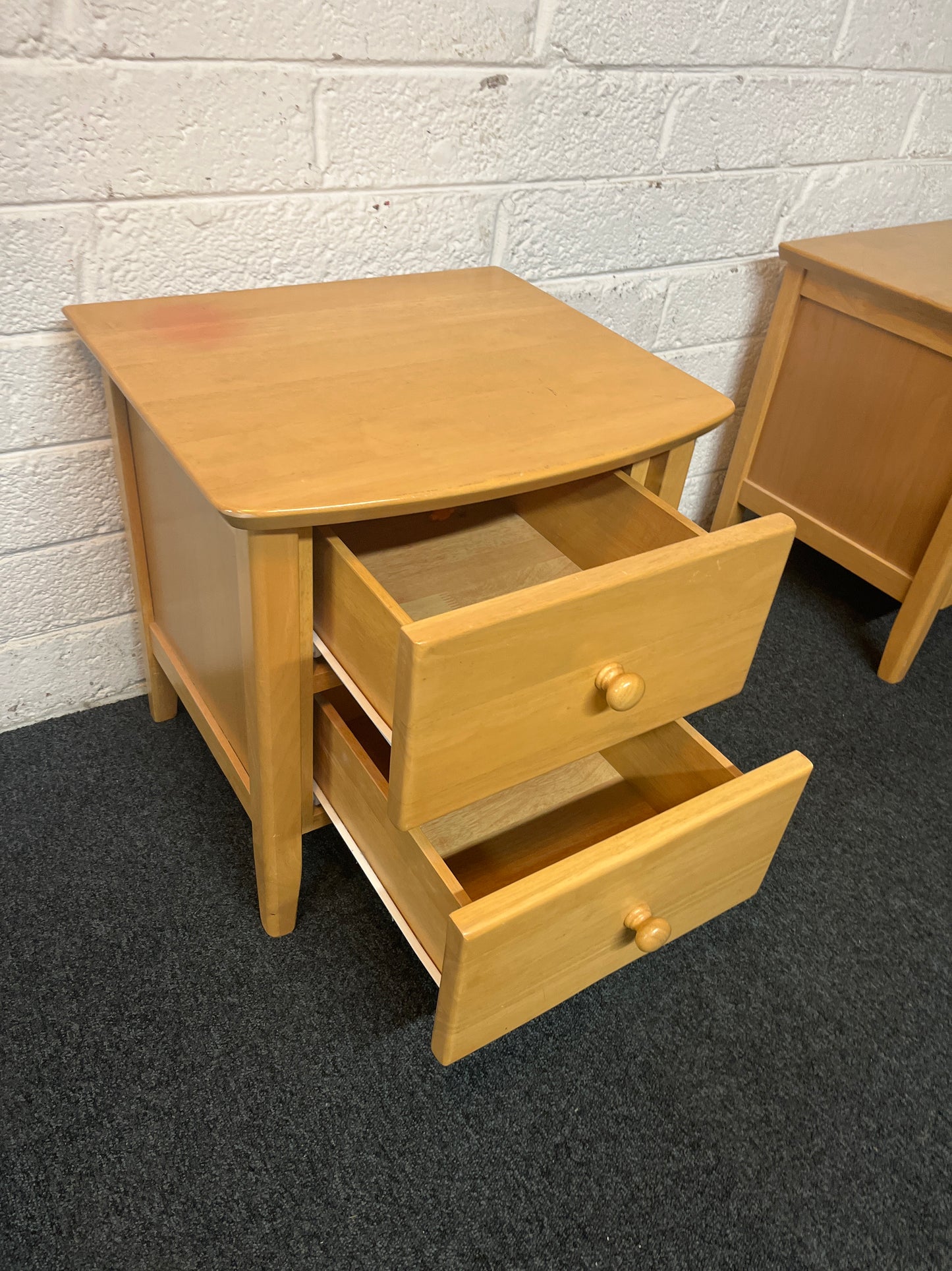 Hardwood 3 drawer bedside locker  1325