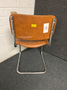 Switch SECONDHAND BROWN leatherette cantilever meeting chair 3 image