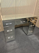Switch Polished glass 7 drawer bedroom dressing table 3325 2 image