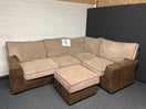 Switch Large brown fabric L shape sofa suite 2225 2 image