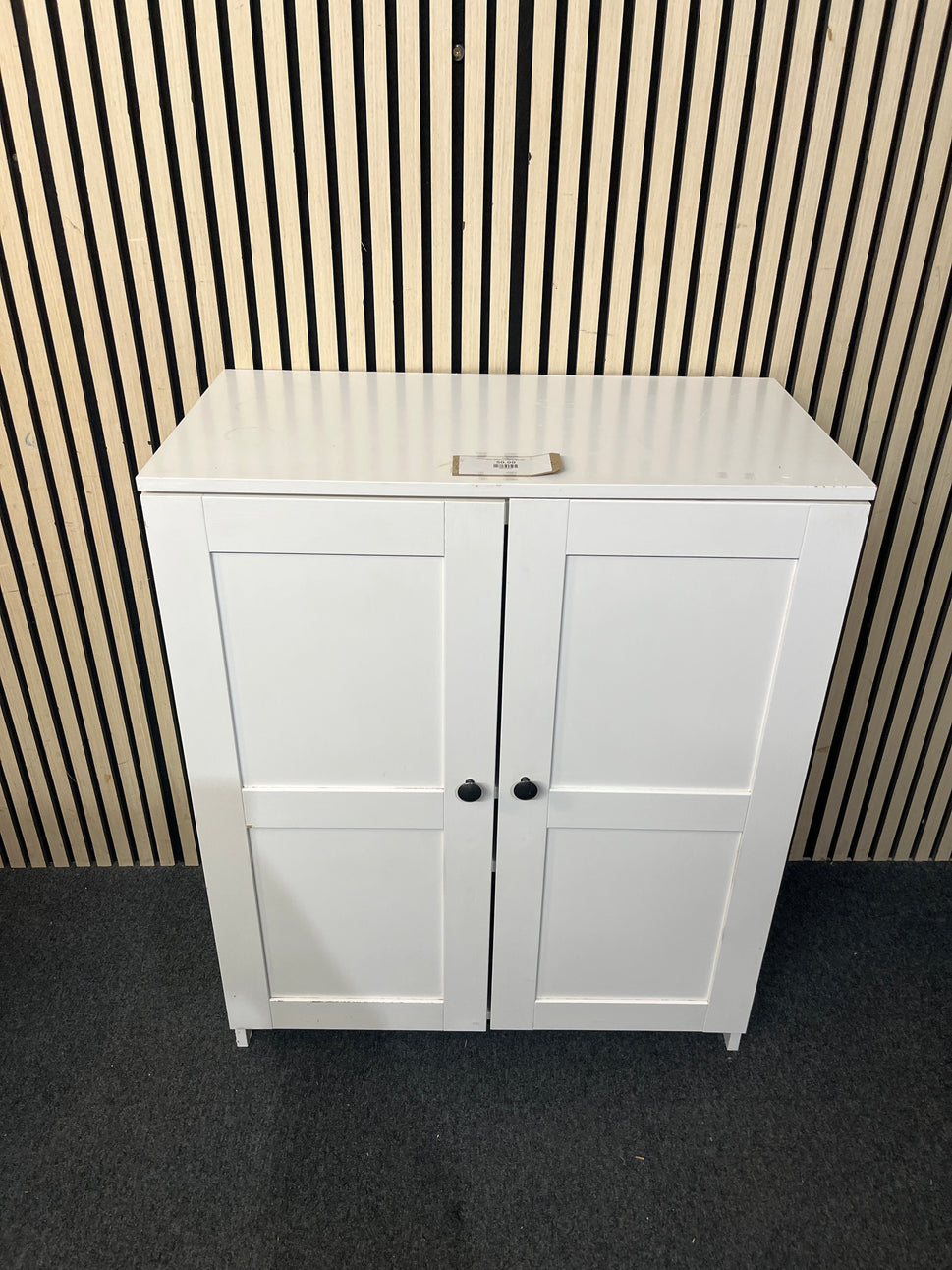 White painted wooden tv unit 2226