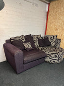 Switch Lilac and grey fabric corner suite 1325 3 image