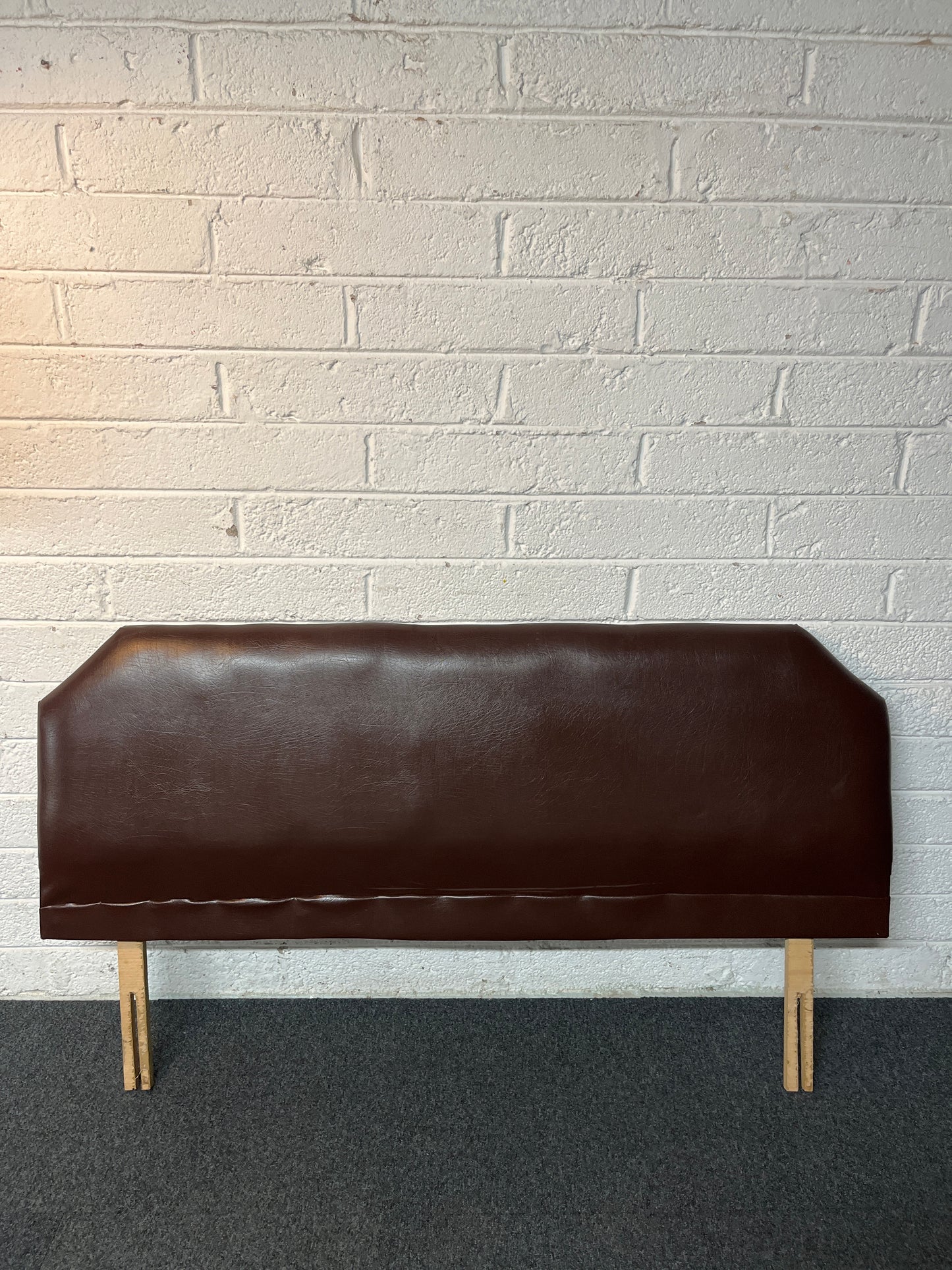 5ft brown pu leatherette headboard  2225