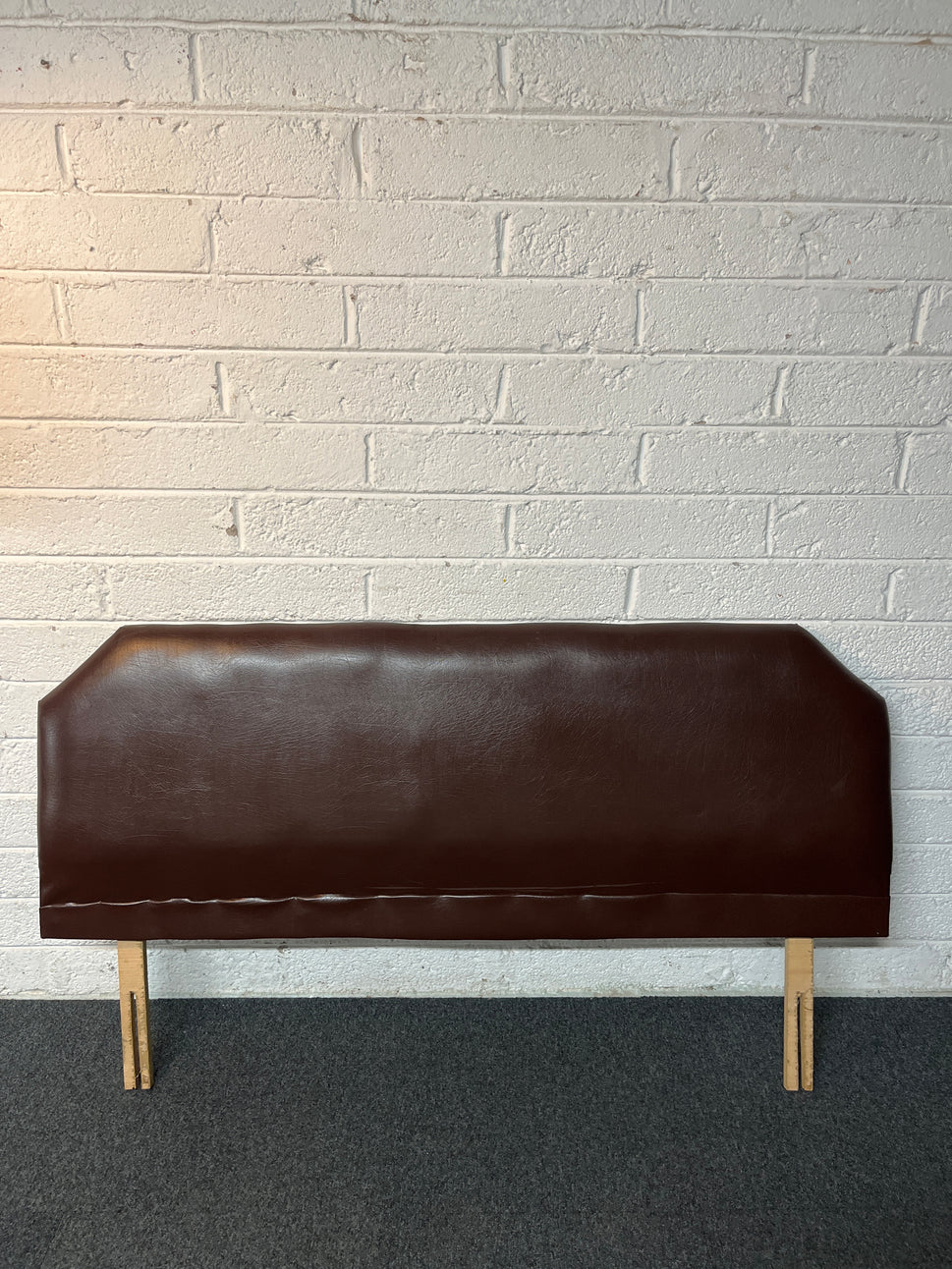 5ft brown pu leatherette headboard  2225