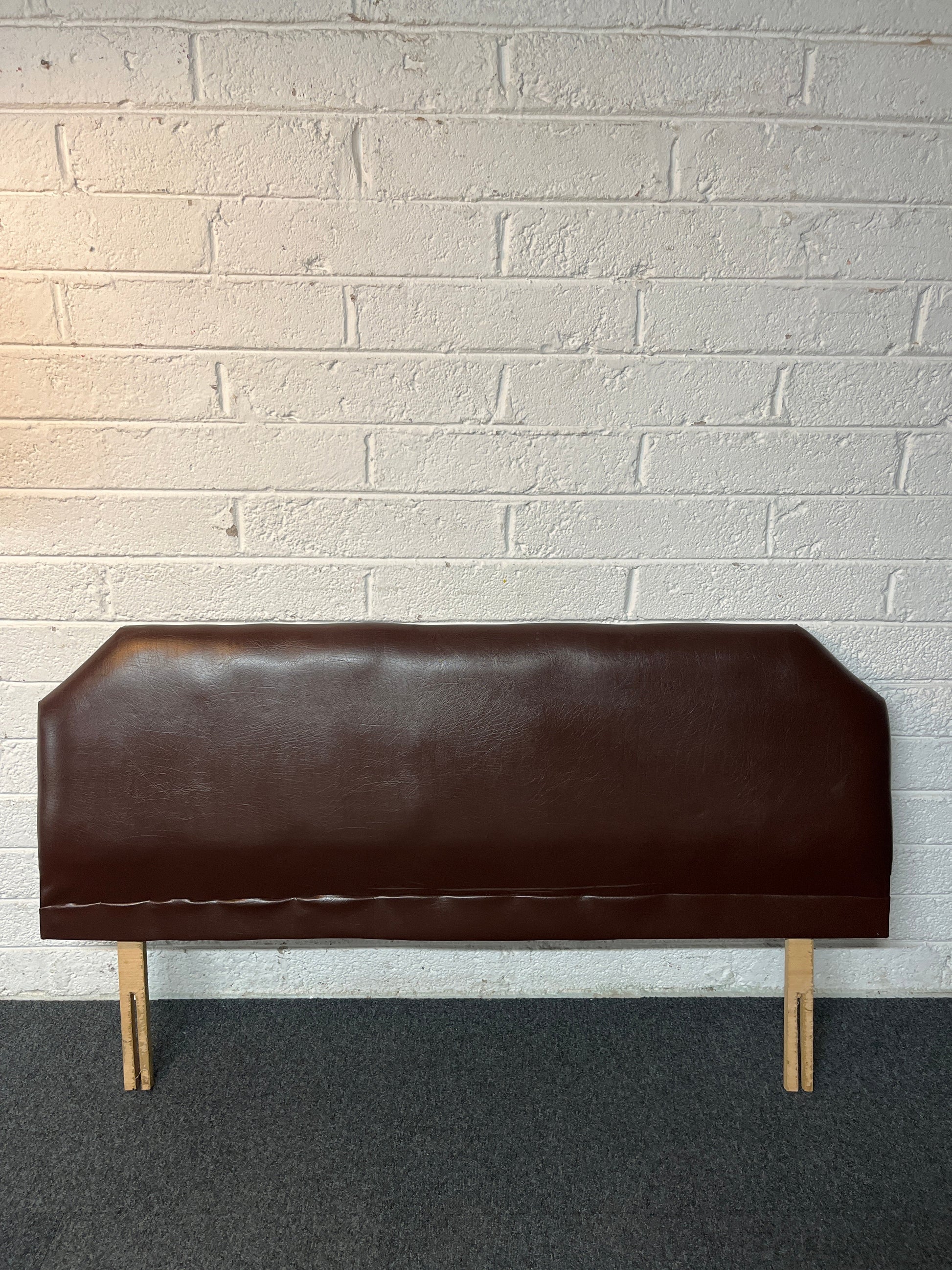 5ft brown pu leatherette headboard  2225
