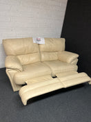 Switch 2 seater cream leather sofa  1225 2 image