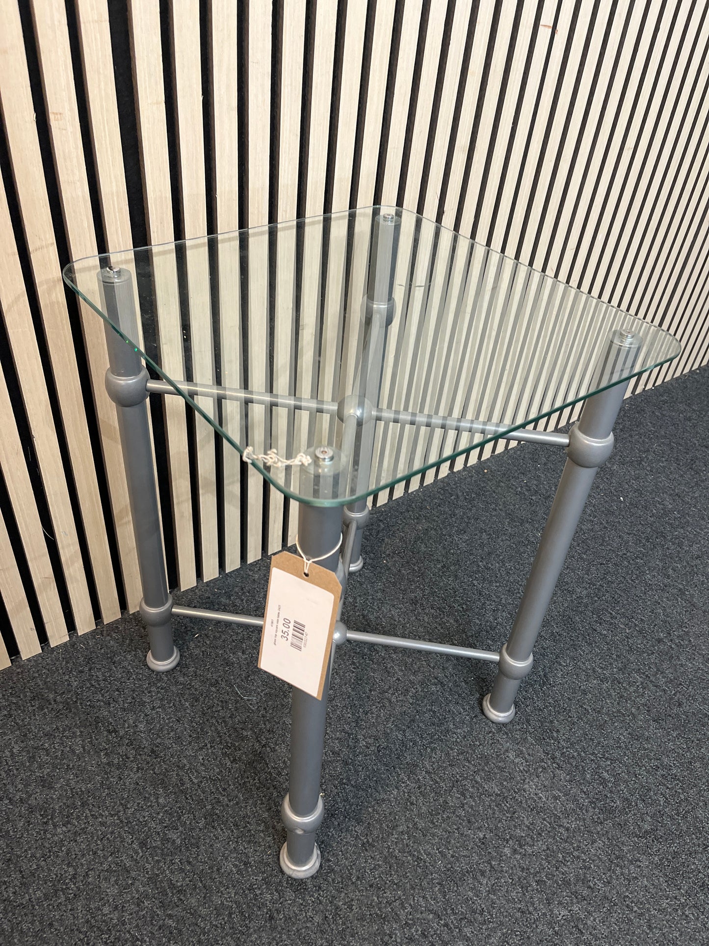 glass top square side table 2425