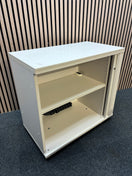 Switch White wooden sliding door tambour unit with shelf (H 74 x W 80 x D 44 cm) 3 image