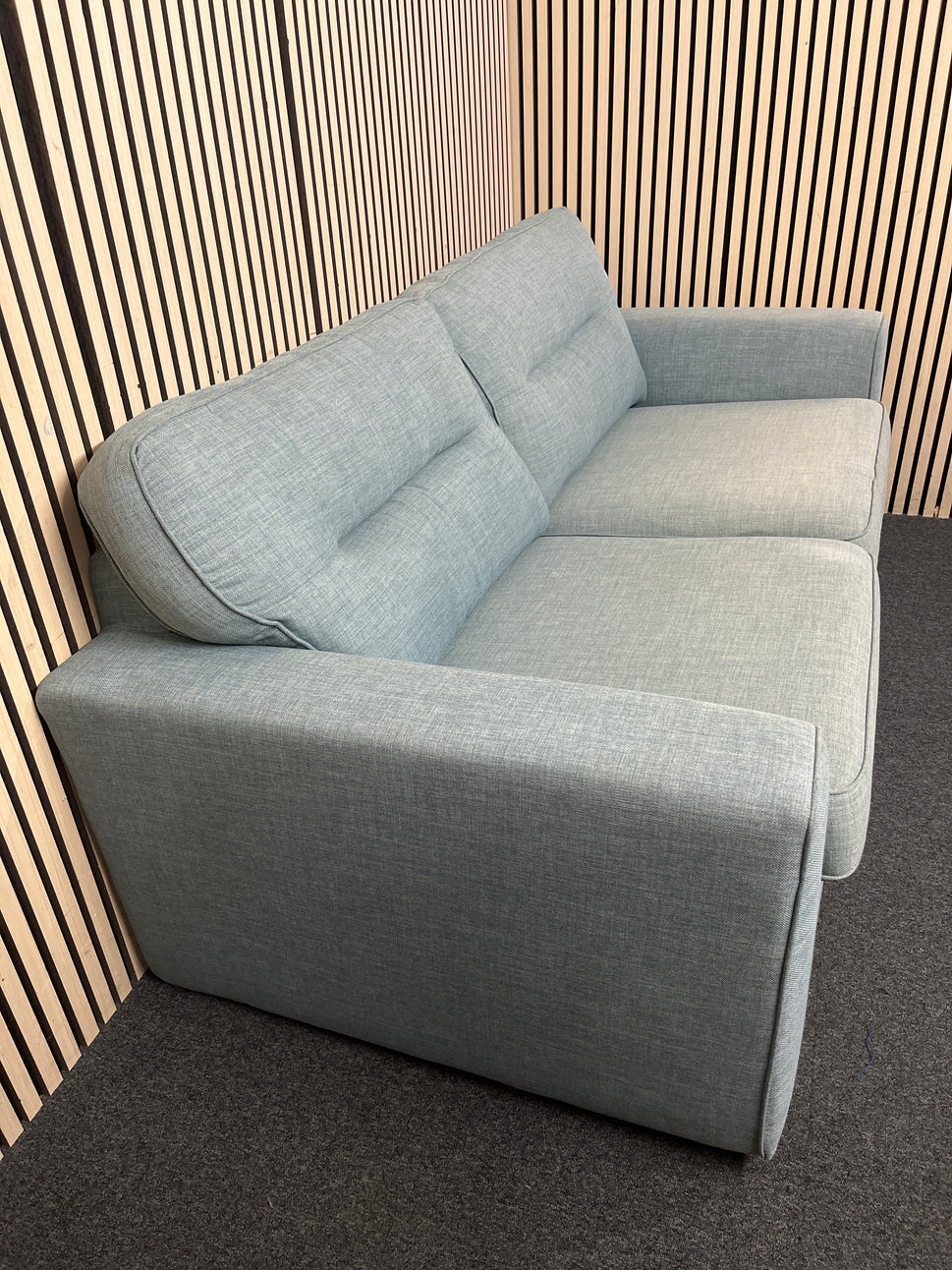 Two-seater sofa in teal fabric sofa suite  44236