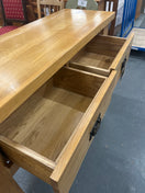 Switch Solid oak console table with two drawers 2125 3 image