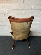 Switch Low fabric bedroom chair on castors mixed fabric 3225 3 image