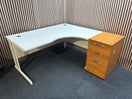 Switch Wooden 600 desk high pedestal (600mm deep) - Cherry 2 image
