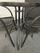 Switch Outdoor small metal and glass table with 2 no. matching chairs 2225 2 image