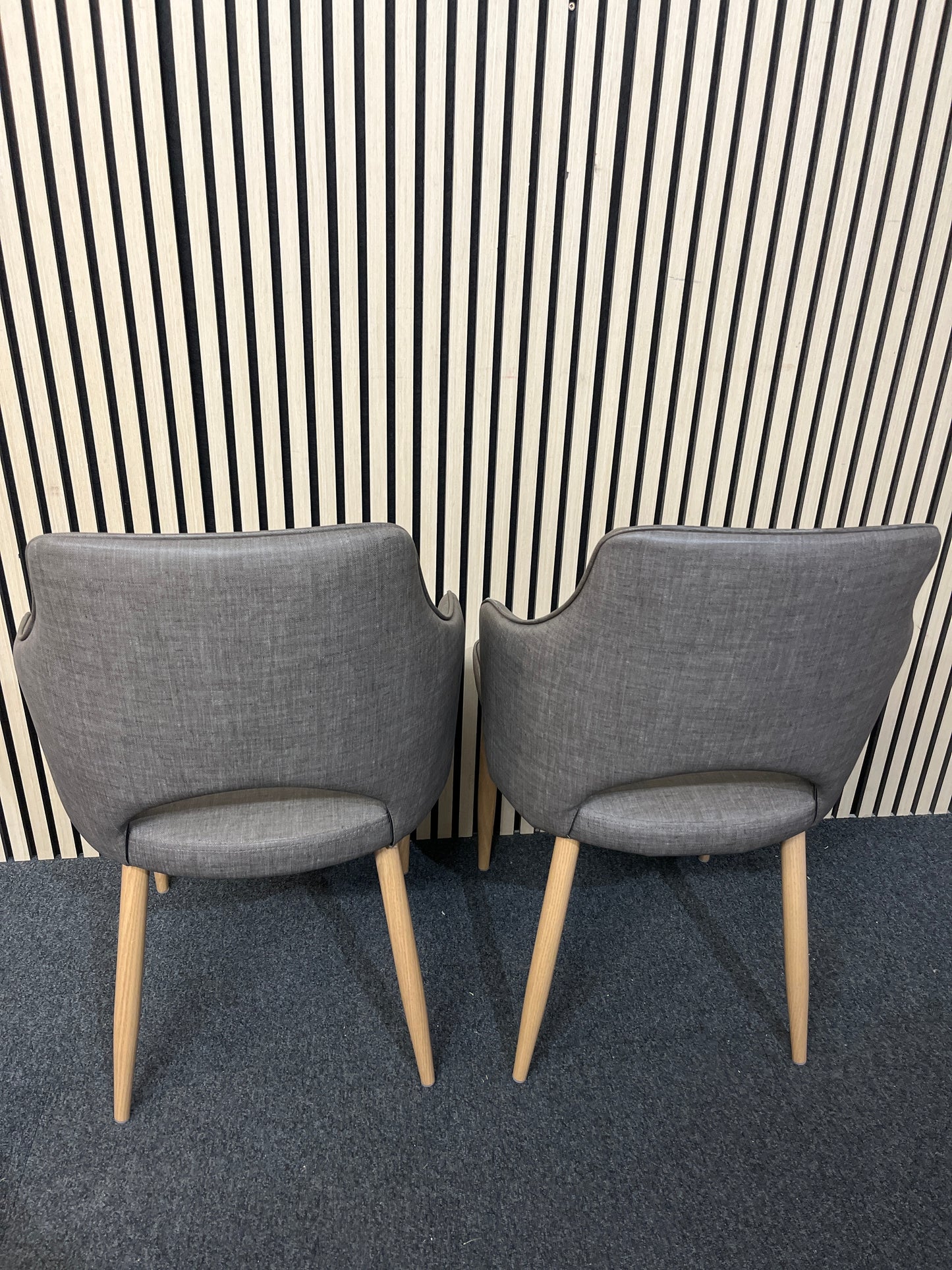 Calligaris Black fabric dining chair (SET OF 2)