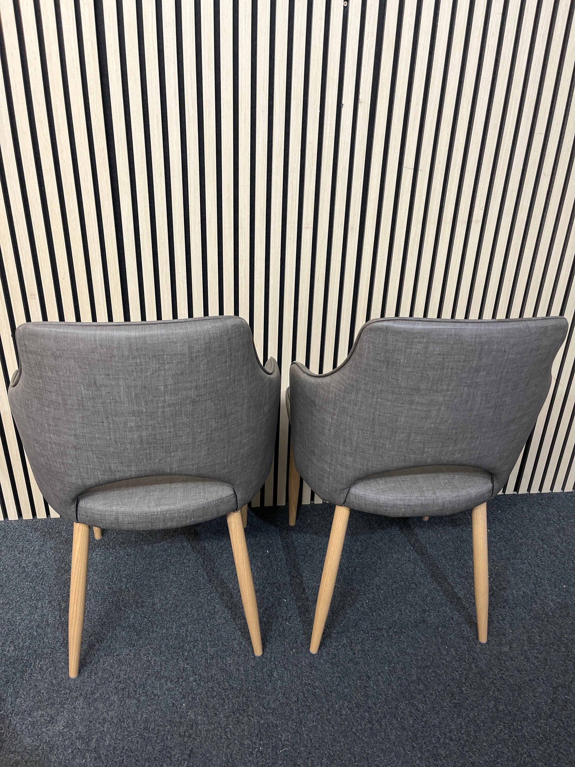Calligaris Black fabric dining chair (SET OF 2)