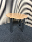 Switch LIQUIDATED beech laminate coffee table with chrome screw in  legs for easy storage 2 image
