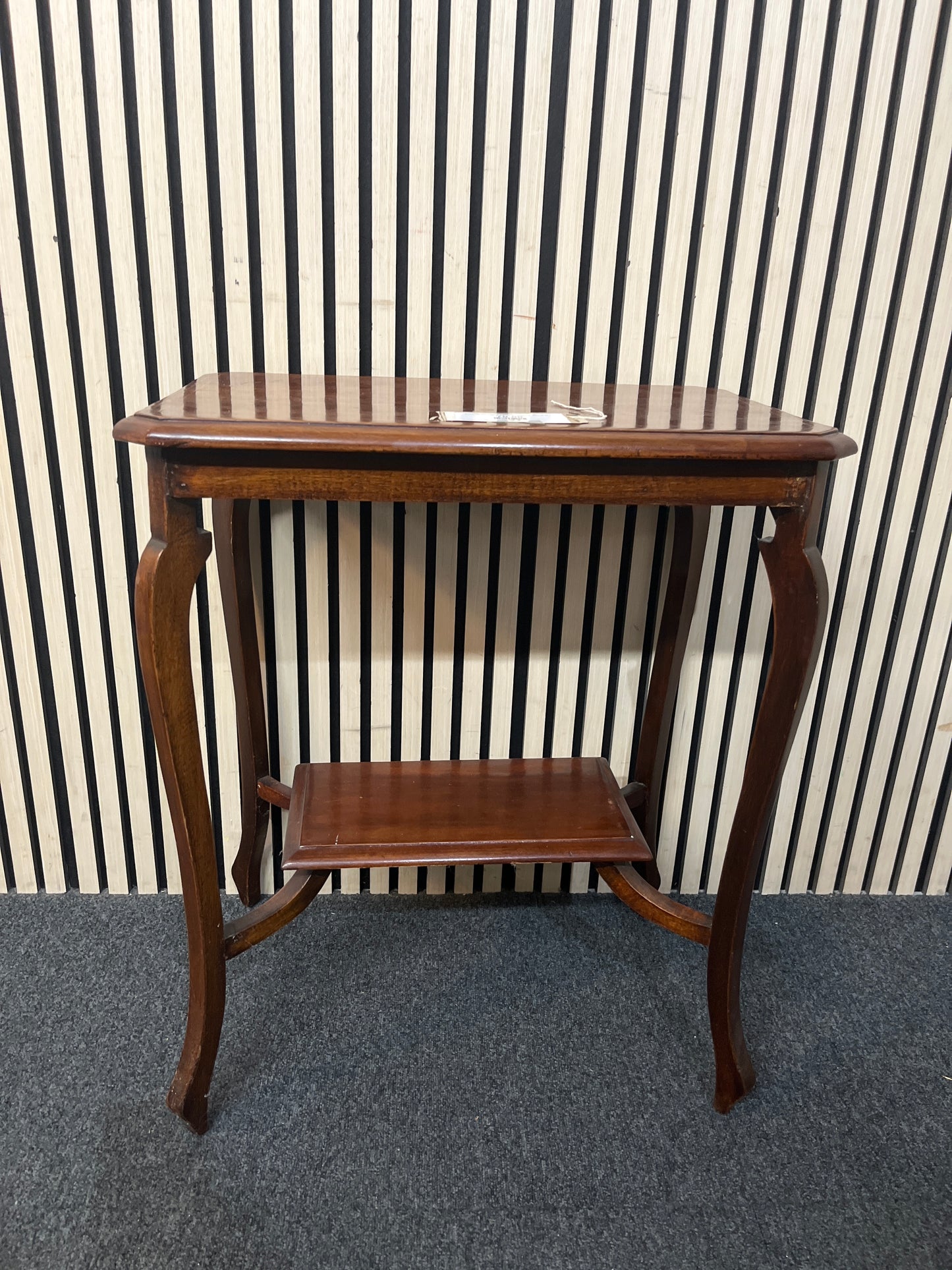 Mahogany inlaid low ornate rectangular side table (H 72 x W 61 x D 40 cm) 43512