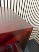 Switch Large stained cherry wood 3 glass door 3 drawer sideboard (H 90 x W 155 x D 46 cm) 43632 3 image