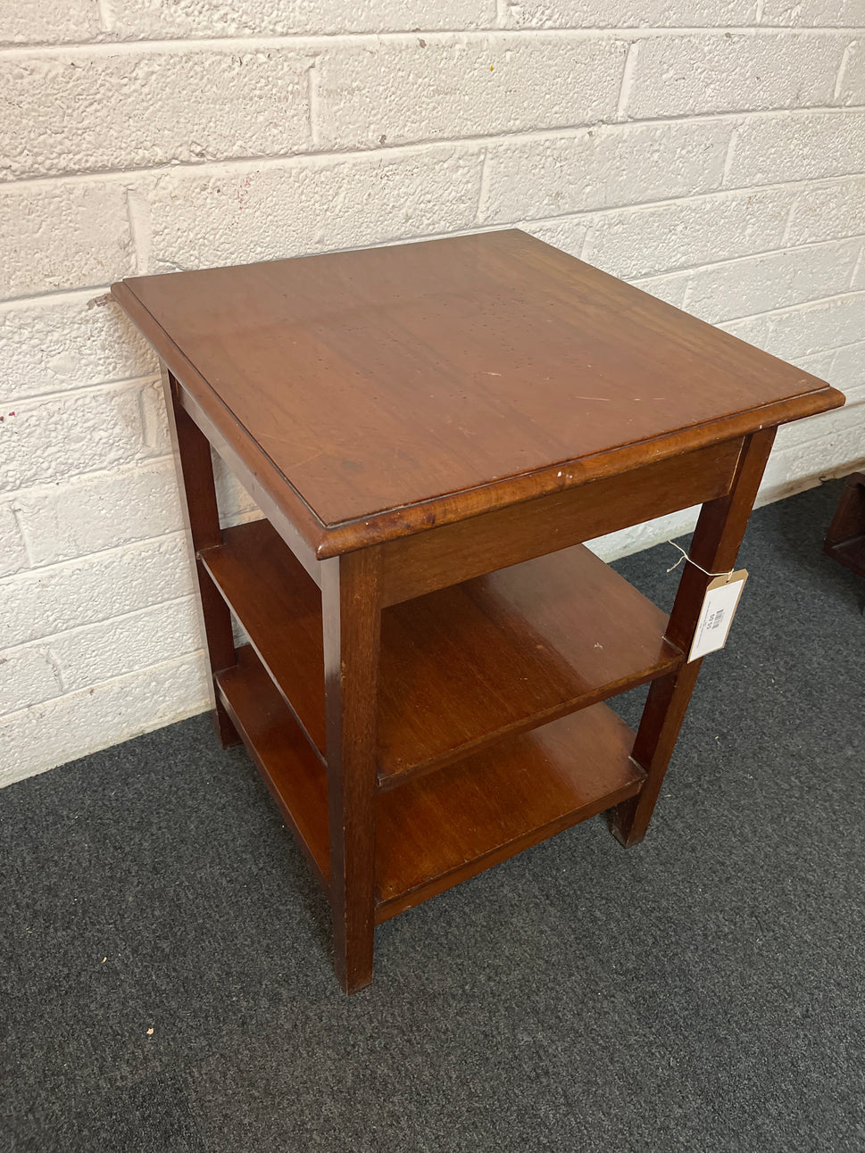 Pine square high coffee table with underneath storage 3225