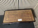 Low mahogany rectangular coffee table with inlay  44646