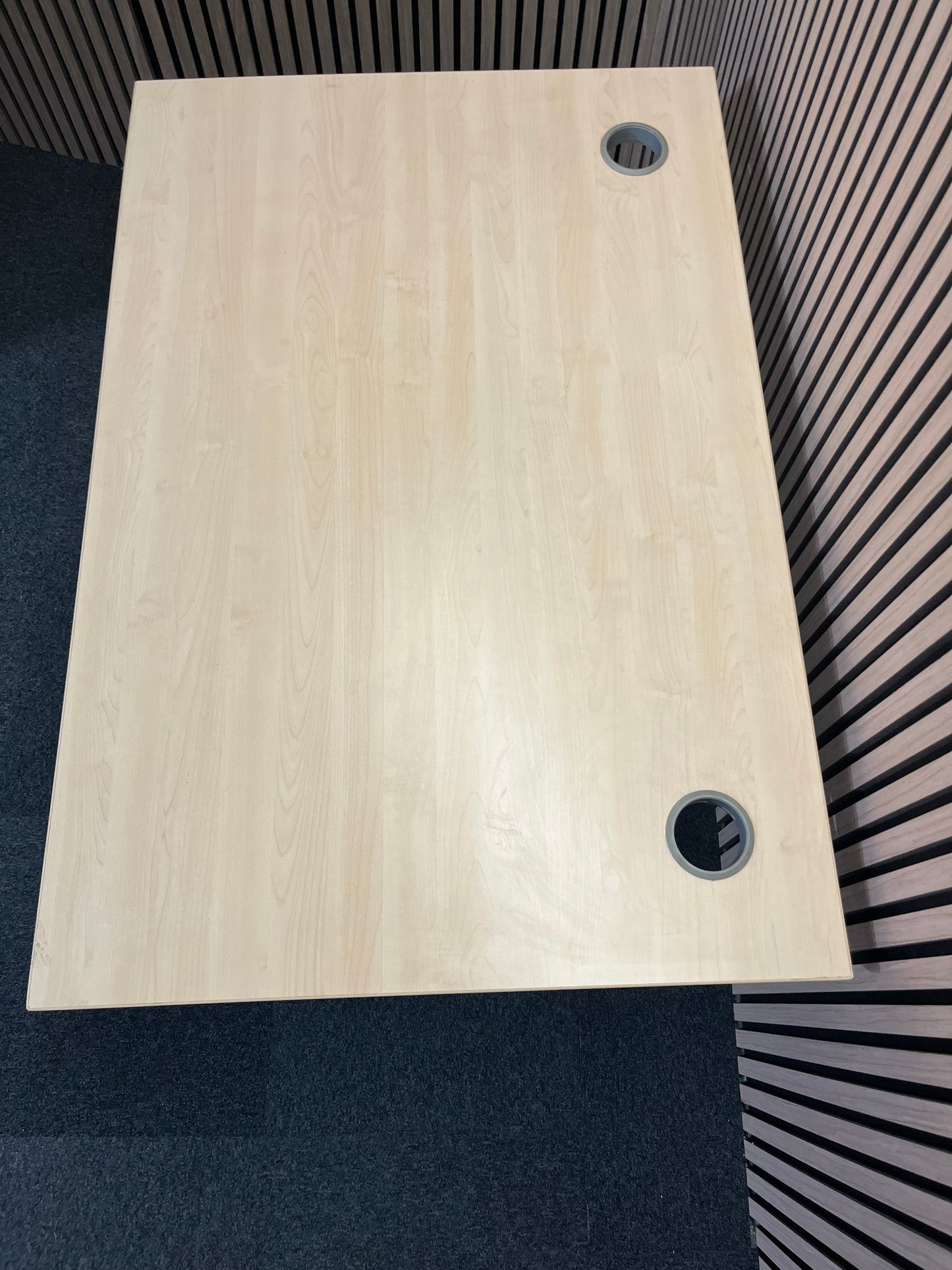 Beech 12x8 straight desk with cantilever legs