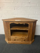 Switch 1 drawer pine corner tv unit with shelf space (H 72 x W 97 x D 52 cm) 2225 2 image