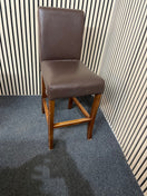 Switch Brown leather medium height stools 1126 2 image