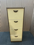 Switch Coffee and cream metal Triumph 4 drawer filing cabinet with key 2 image
