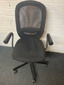 Switch Black mesh swivel chair with fixed arms 1325 2 image