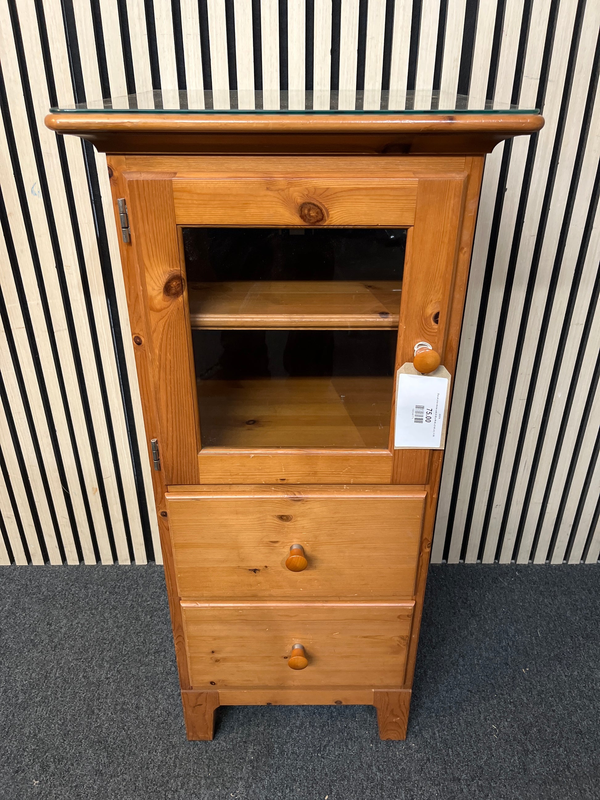 Ducal pine stereo unit (H 98 x W 46 x D 48 cm) 3126