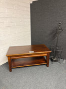 Switch Solid hardwood stained low rectangular coffee table with drawer (H 540 x W 110 x D 550 mm) 1225 2 image