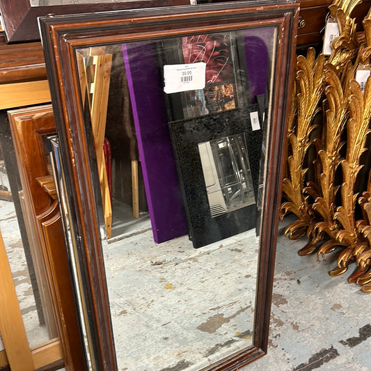 Mahogany framed landscape mirror