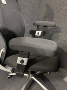 NEW  Sandro mesh back executive chair with black air mesh seat, height adjustable arms, 5 star base. PRICE INC VAT