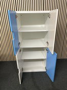 Switch White and blue Ikea 4 door strorage unit (H 130 x W 60 x D 50 cm) 1226 3 image