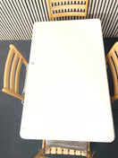 Switch Rubberwood small rectangular kitchen table with 4 no. matching chairs  1126 3 image