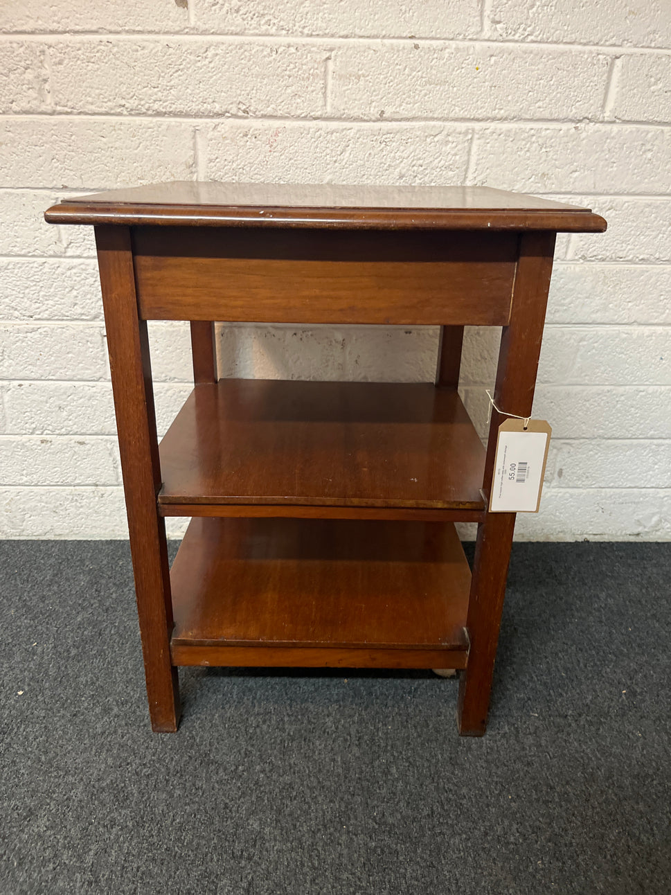Pine square high coffee table with underneath storage 3225